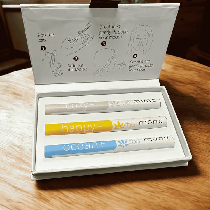 Le Pack de 3 Bonnes Vibrations +CBD pour la vente par MONQ