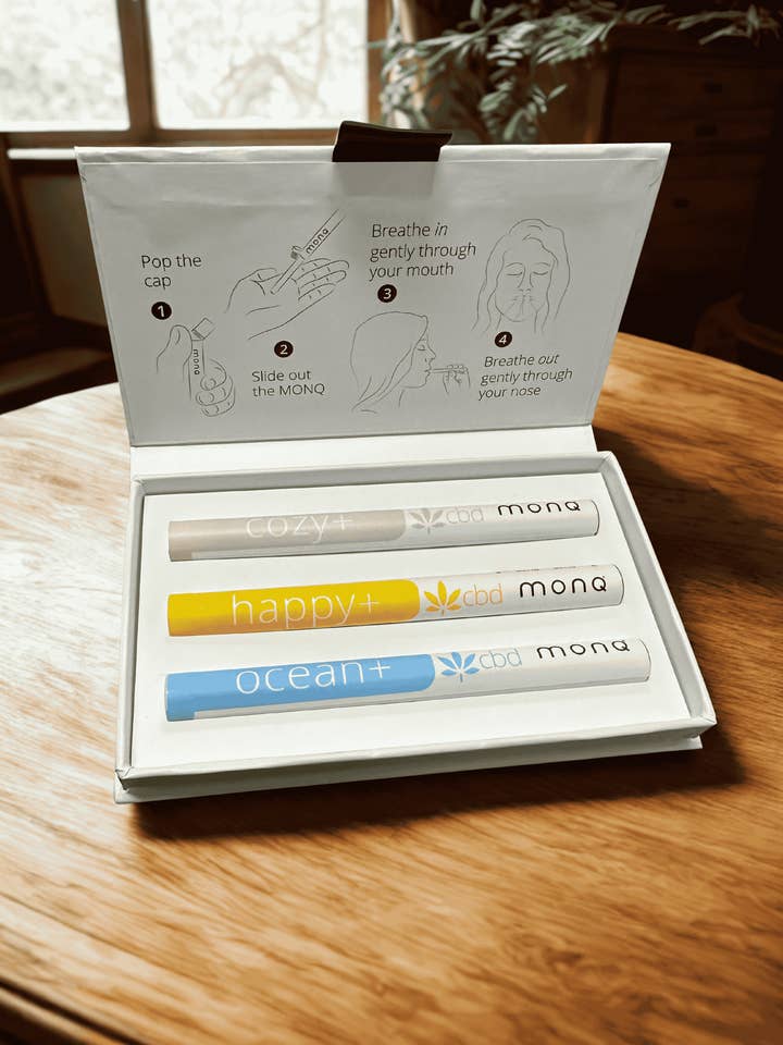 Le Pack de 3 Bonnes Vibrations +CBD pour la vente par MONQ