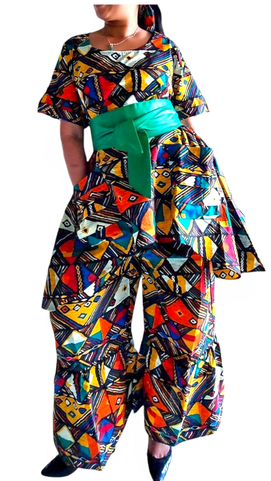 India Batik – Conjunto de top e calça (roupa NÃO Casual) - Mulher por atacado – Conjunto de Calças e Blusa para Mulher 7684 Estampa 6221