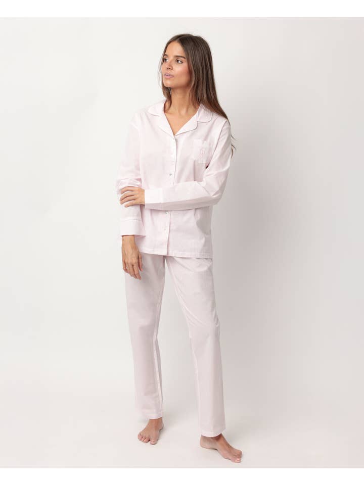 ADMAS - Wholesale Sleepwear set – Women's - Stripes Home Pyjamas with Buttons4