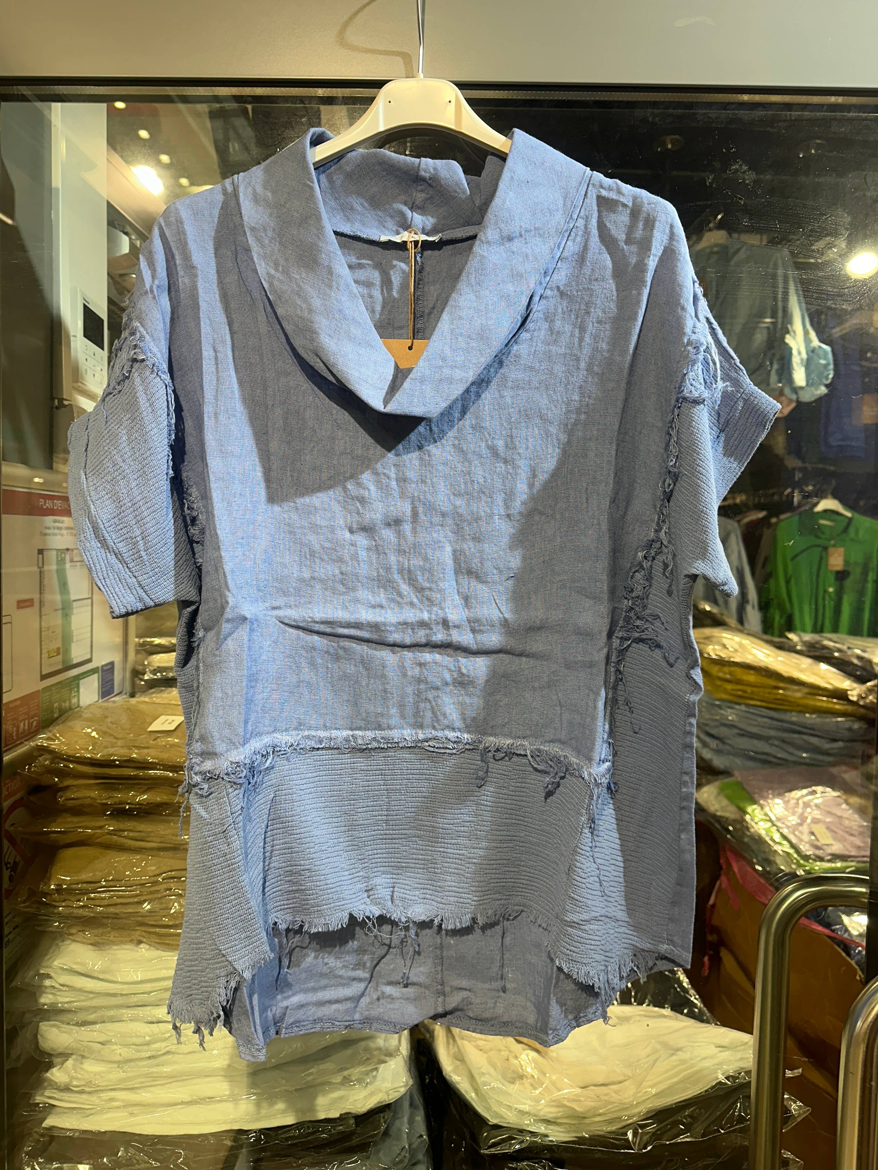 LÉA & LUC – Großhandel Bluse – Damen – 100 % Leinenbluse REF. 462313