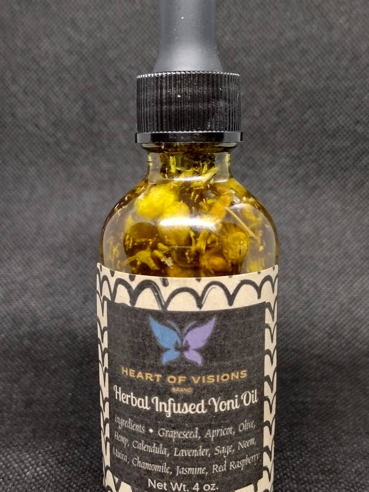 Herbal Infused Yoni Oil for wholesale by Heart of Visions Brand