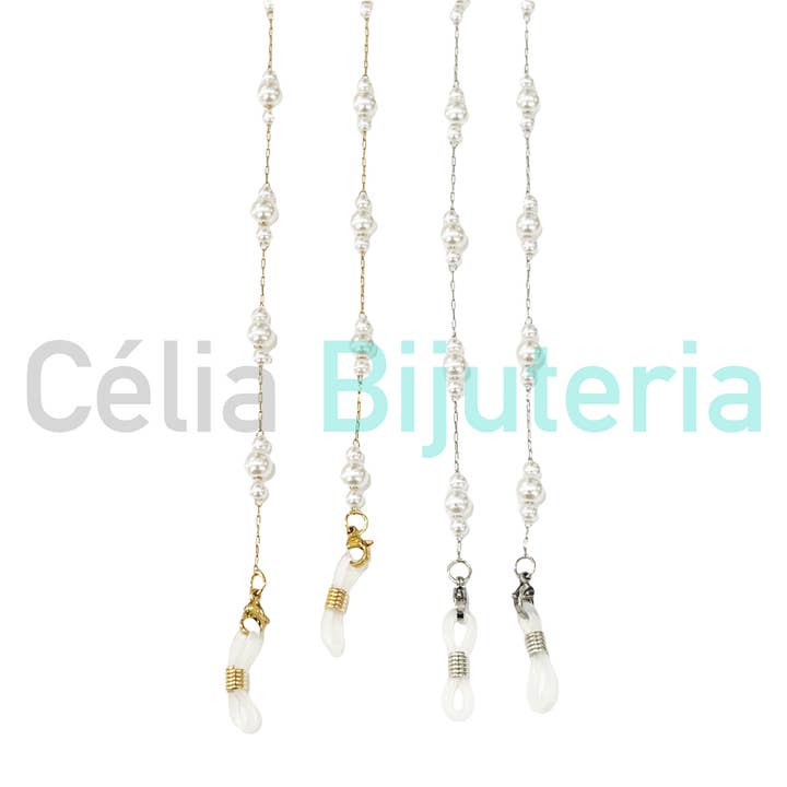 Ståltrådar för glasögon/masker med pärlor för wholesale av Celli Biju