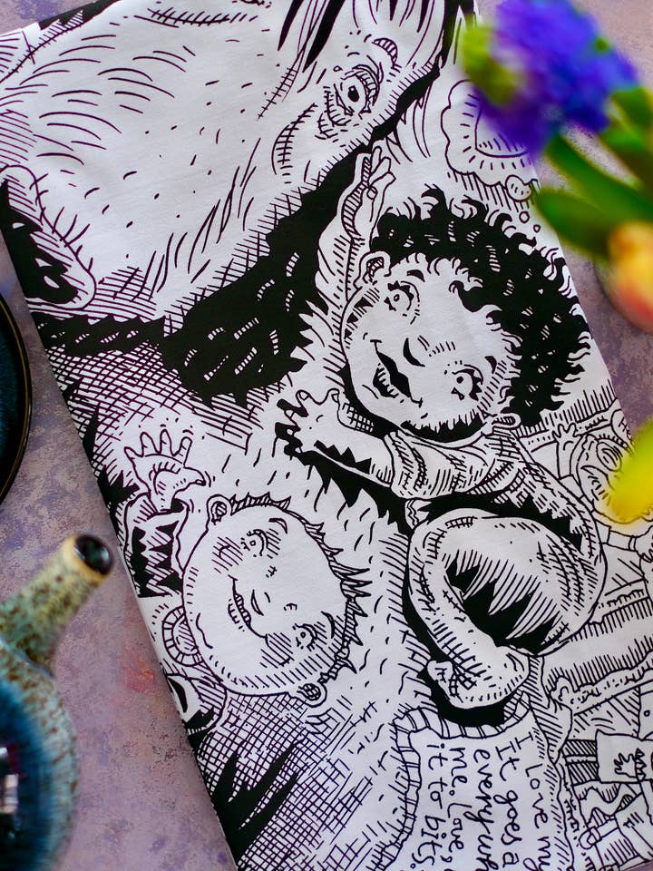 Torchon pour chien Weedugg© 100 % coton et respectueux de l'environnement pour la vente par Ruftyroohah