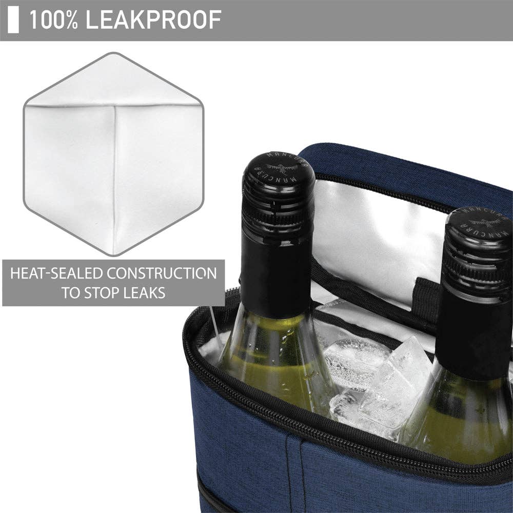 OPUX – Großhandel Weintasche – Weintragetasche für 2 Flaschen75