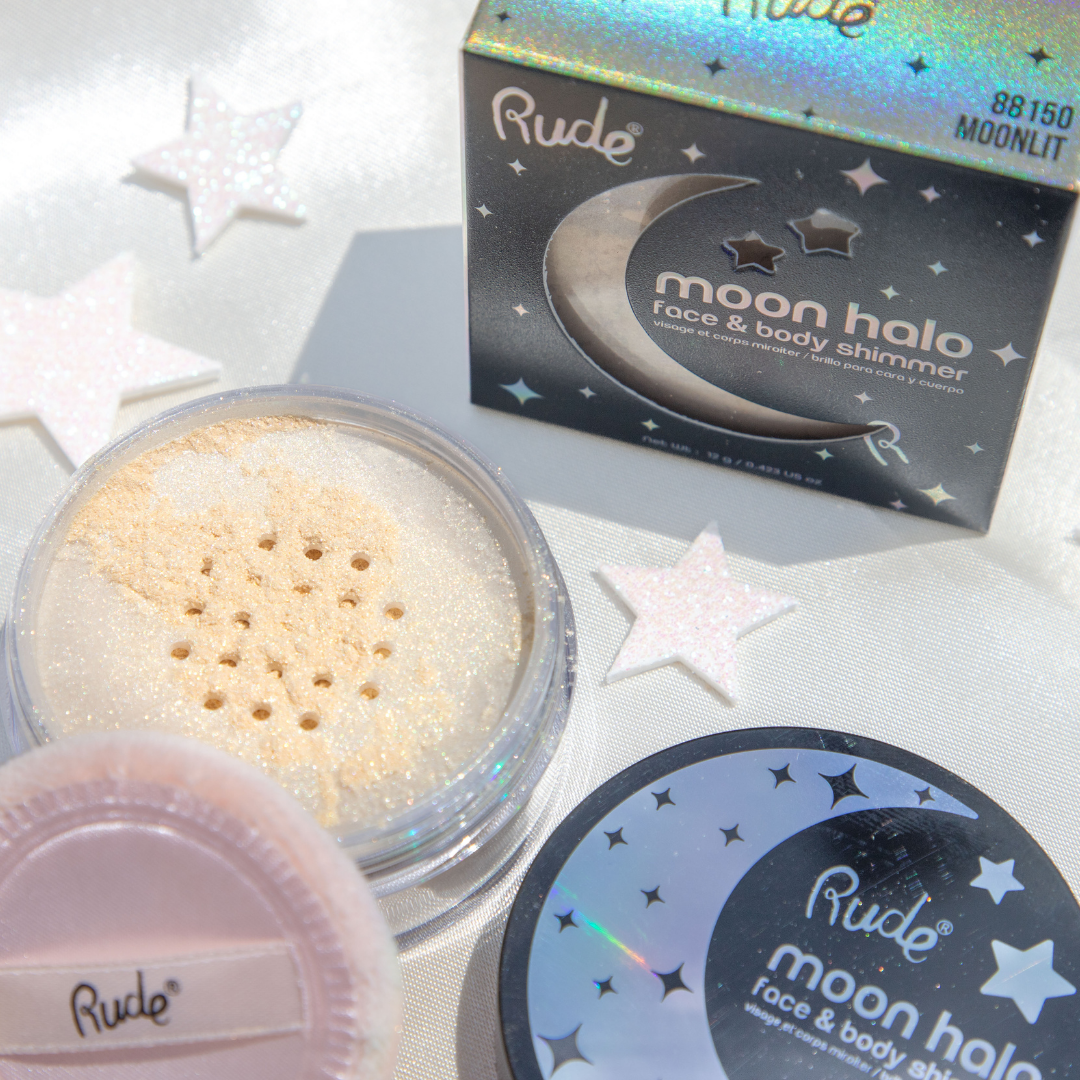 Rude Cosmetics - Wholesale Body Glitter/Shimmer - Moon Halo Face & Body Shimmer3