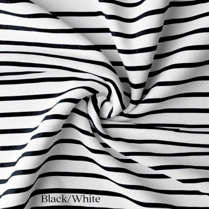 Bambusrayon Økologisk Bomuld Spandex Jersey med Striber for engroshandel hos BelieveWorks