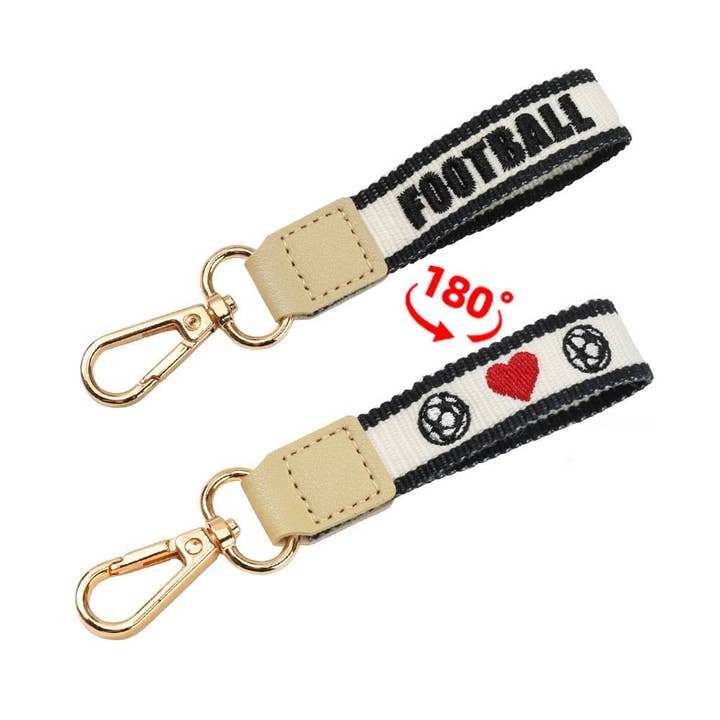 MKS America - Wholesale Keychain - Women's - Ball & Butterfly Theme Embroidered Keychain7