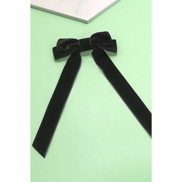 JOSSLYN by wall to wall - Vendita all'ingrosso Fermaglio per capelli - Donna - FERMAGLI PER CAPELLI CON FIOCCO IN MORBIDO NASTRO DI VELLUTO LUNGO | 40H724