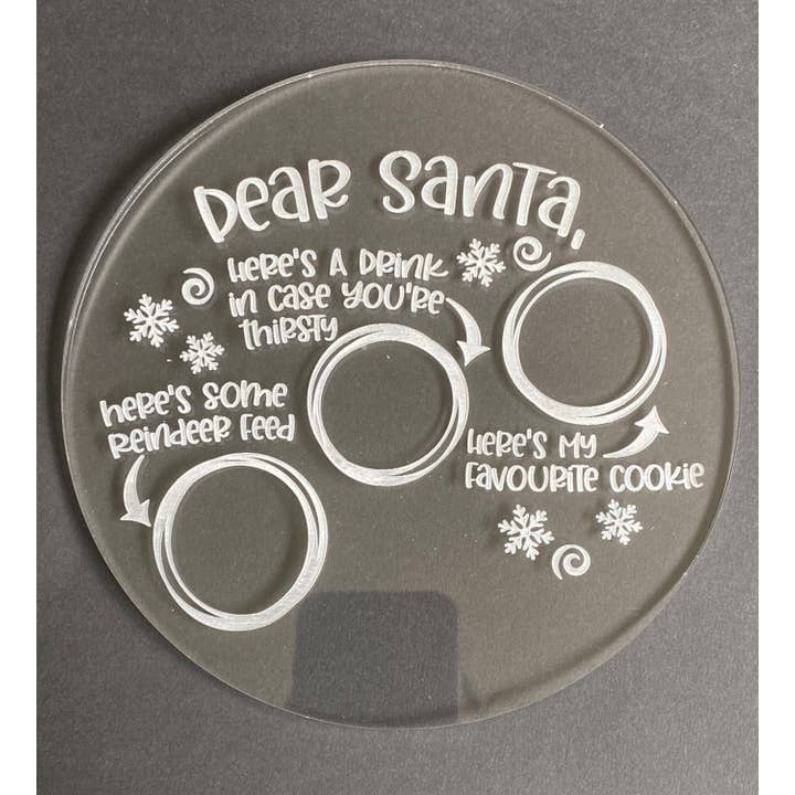 Moule en silicone gravé pour plaque de réveillon de Noël pour la vente par EllaRaeMouldsVinyls