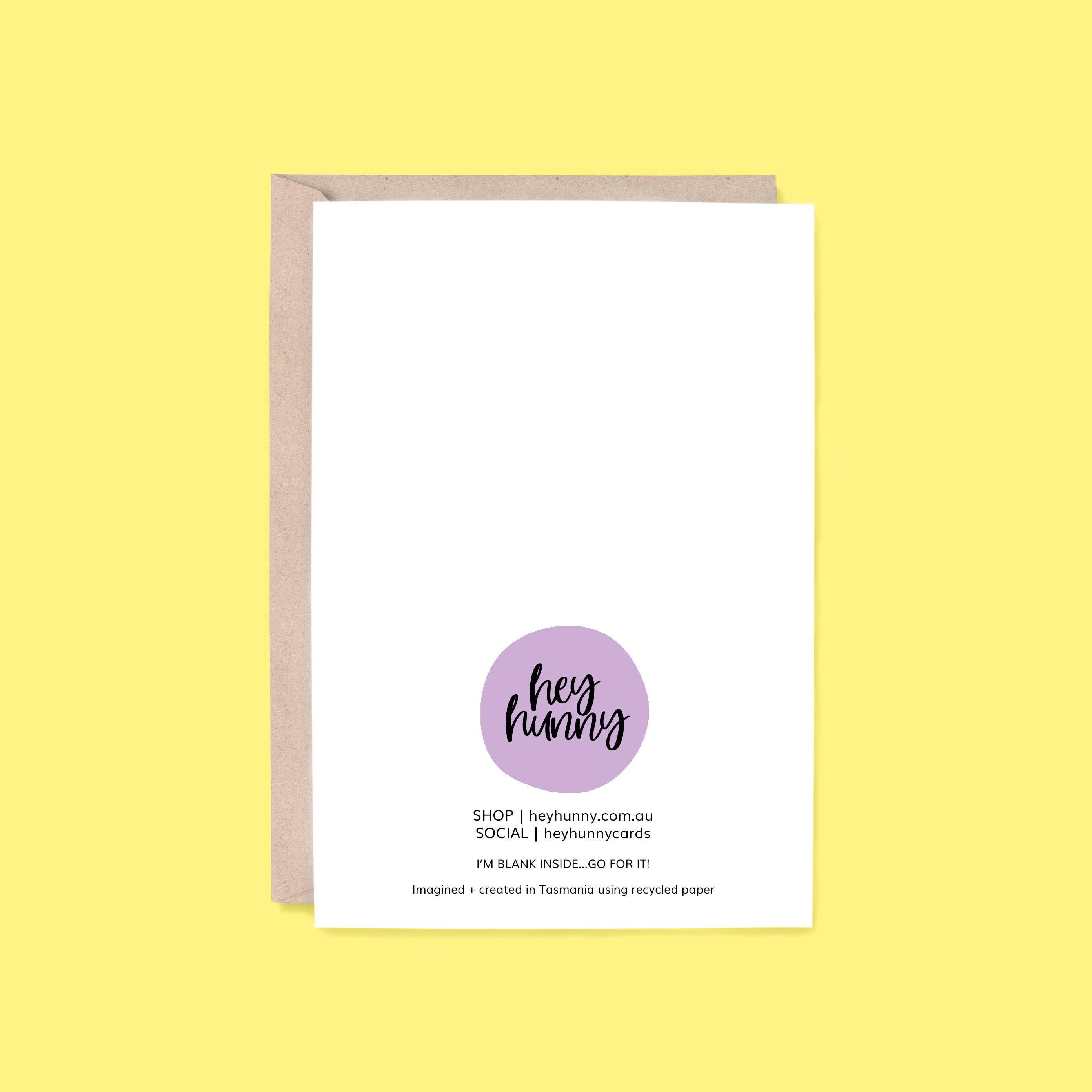 Hey Hunny – wholesale Baby card – Congratulations Card: Little Bun | Bun in Oven1