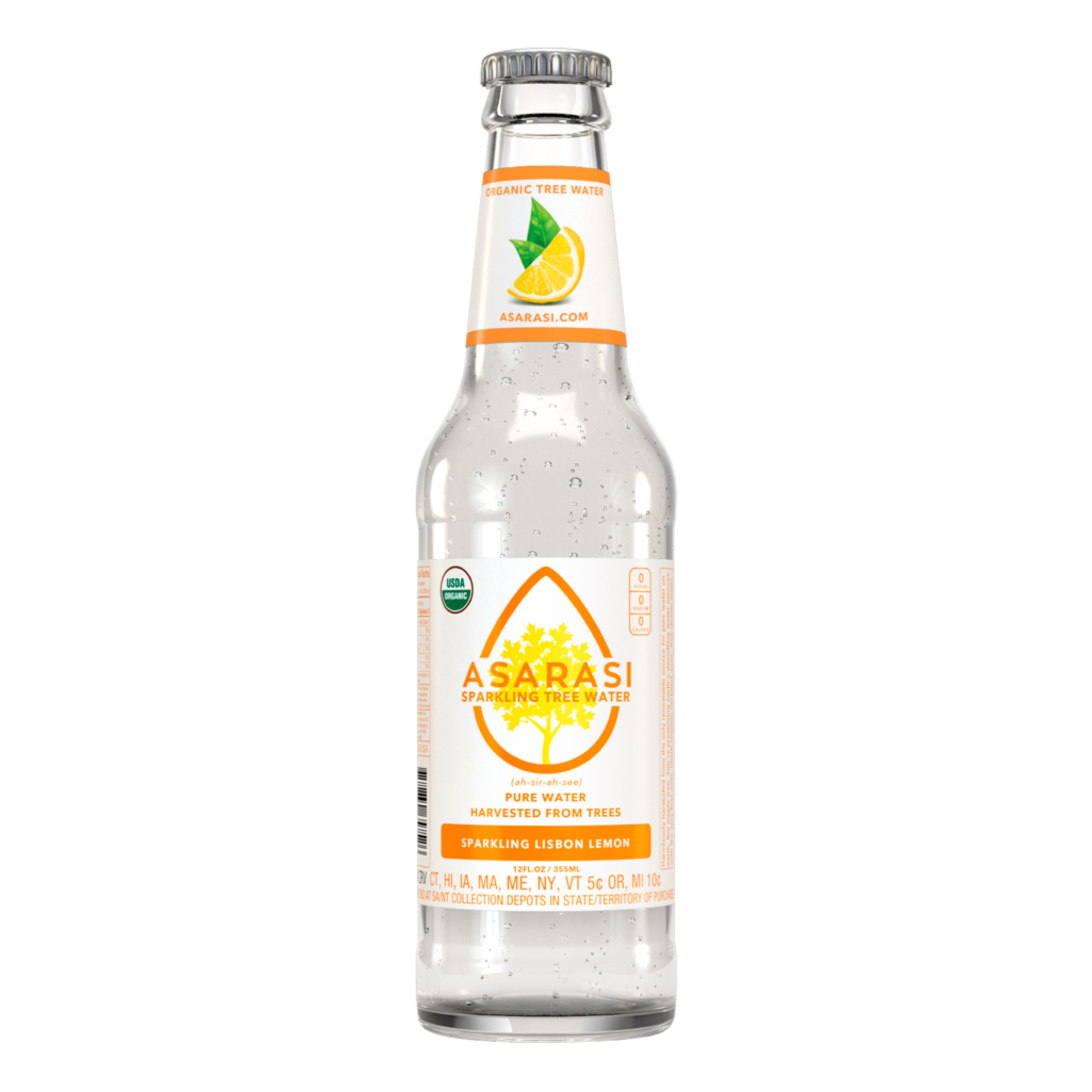 Asarasi Sparkling Tree Water - Wholesale Sparkling Water - 12-Pack Bottles - Asarasi Sparkling Tree Water, Lemon2