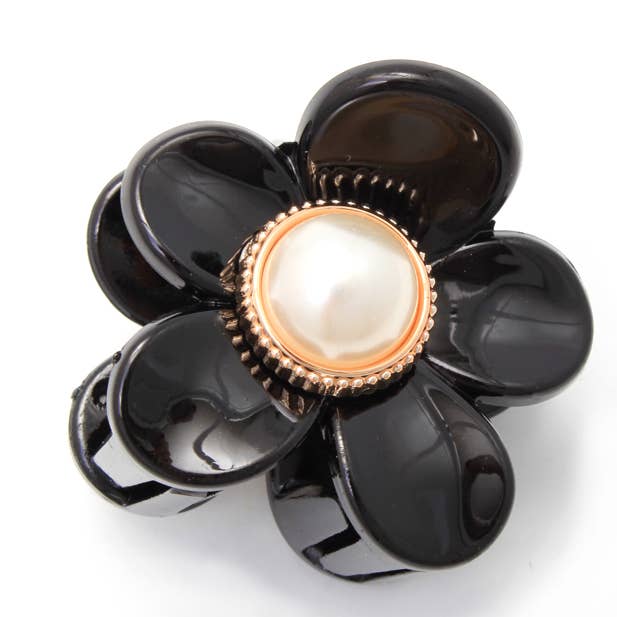 Inca UK - Wholesale Hair Clip - Women's - Card of 2 flower shaped clamps 3cm2