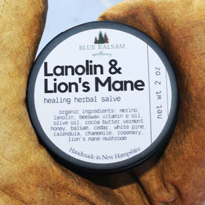 Lanolin & Lion’s Mane Multipurpose Healing Herbal Salve | New Hampshire Made | Natural Antiseptic | Anti-inflammatory | Antibiotic | and other Purchase Wholesale salve tins. Free Returns & Net 60 Terms on Faire trending on Faire.