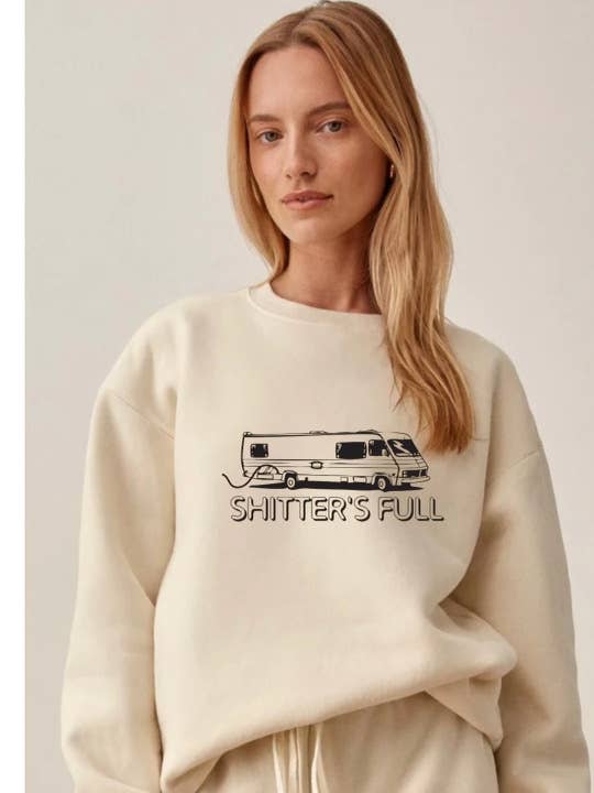 Shitters Full Christmas Vacation Crewneck für den Großhandel von Harts & Pearls