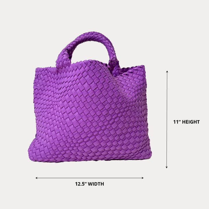AHDORNED - Wholesale Tote Bag - Women's - Lily Woven Neoprene Tote with Pouch73