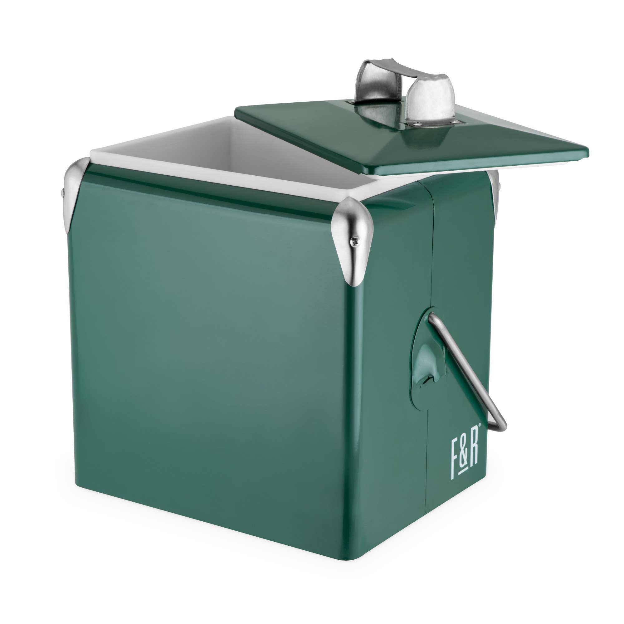 Foster & Rye - Wholesale Cooler/Cooler Bag - Vintage Metal Cooler in Green2