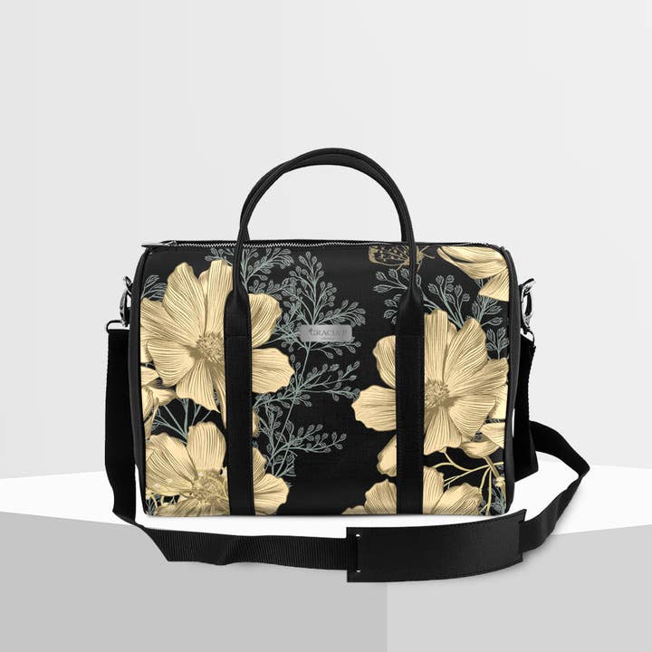 Malle Gracia P - Fabriqué en Italie - Fleurs dorées pour la vente par GLOBALSHOP SRL