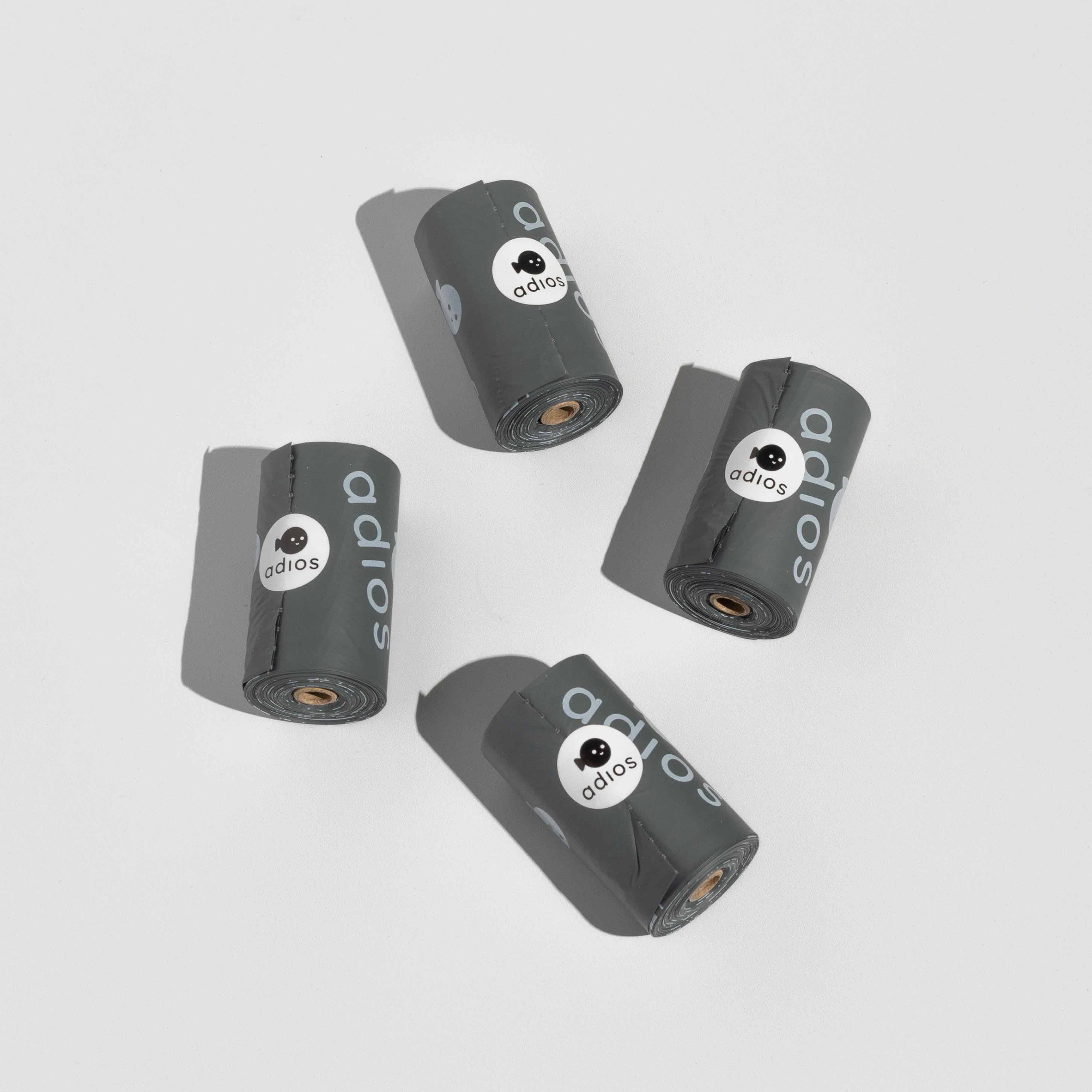 Adios Plastic - Wholesale Pet Poop Bag - Adios Compostable Poo Bags - Loose roll (15 bags)0