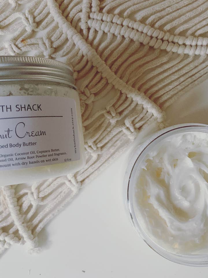 Coconut Cream Body Butter 12 oz for wholesale by The Bath Shack