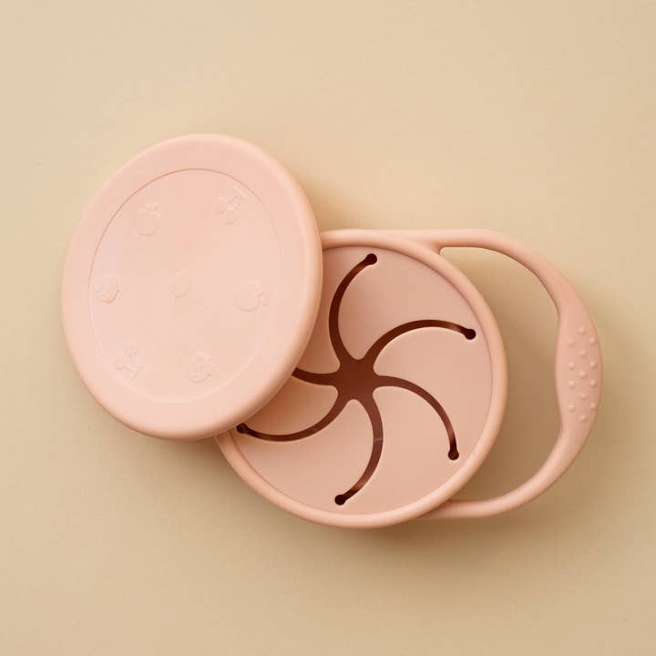 Bicchiere per snack con coperchio - Colore blush per la vendita all'ingrosso da parte di Minika