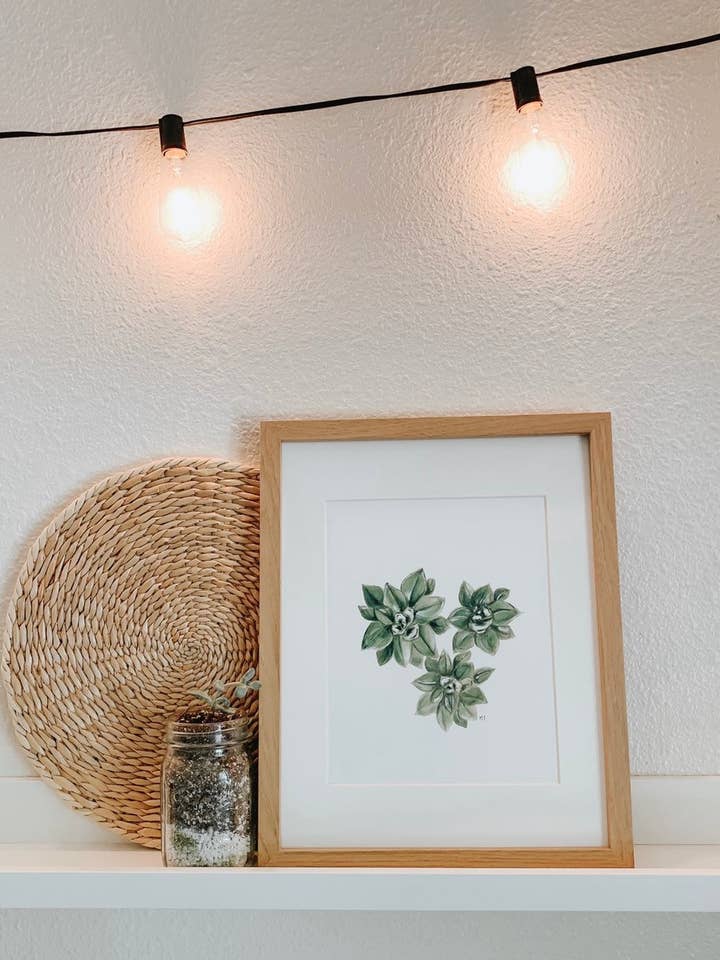 Succculent Print for wholesale by MacaelaMade