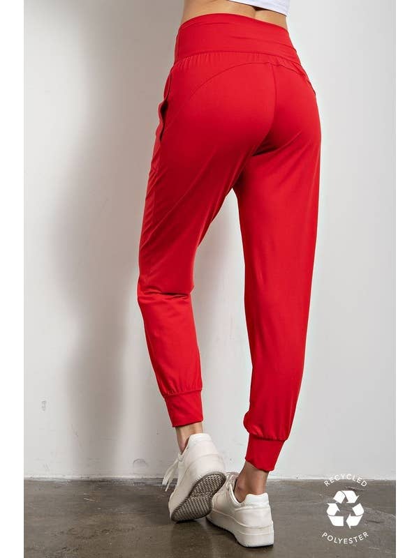 Sunday Morning - Wholesale Athletic Sweatpants/Joggers - Women's - P2165PL37-Plus Size Butter Soft Solid Jogger with Pockets6