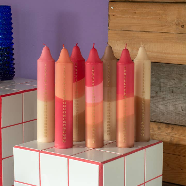 Nordtrice - Wholesale Pillar Candle - Advent Candle, Christmas Calendar, Fall colours