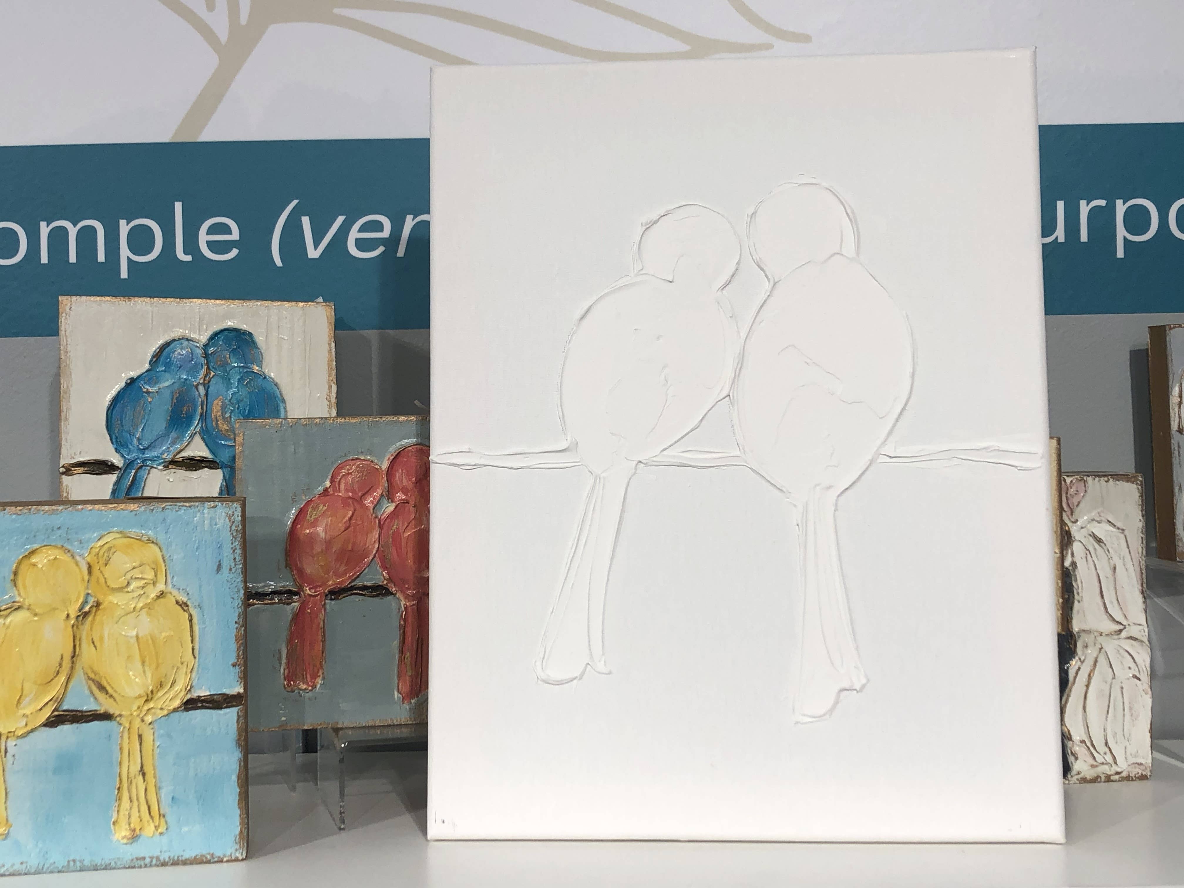 Coddiwomple - Venta al por mayor Cuadro - Pinta tu propio lienzo, 11x14, bailarina, iglesia, pájaro, corazón8