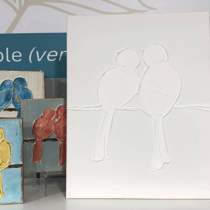 Coddiwomple - Venta al por mayor Cuadro - Pinta tu propio lienzo, 11x14, bailarina, iglesia, pájaro, corazón8