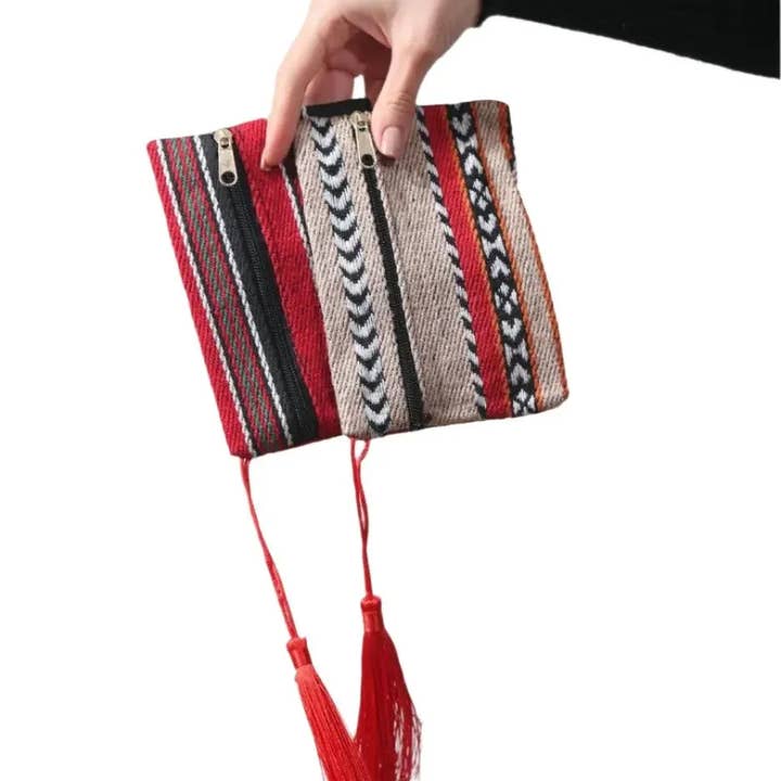 Palestinian Elegance - Wholesale Wallet - Women's - Chimayo Wool Design Wallet – Authentic Palestinian Craftsmanship2