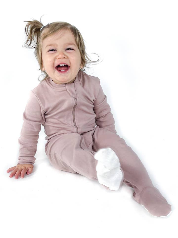 ZippyJamz - Wholesale Jumpsuit - Baby - Rosey Dawn - Babysuit - Footed1