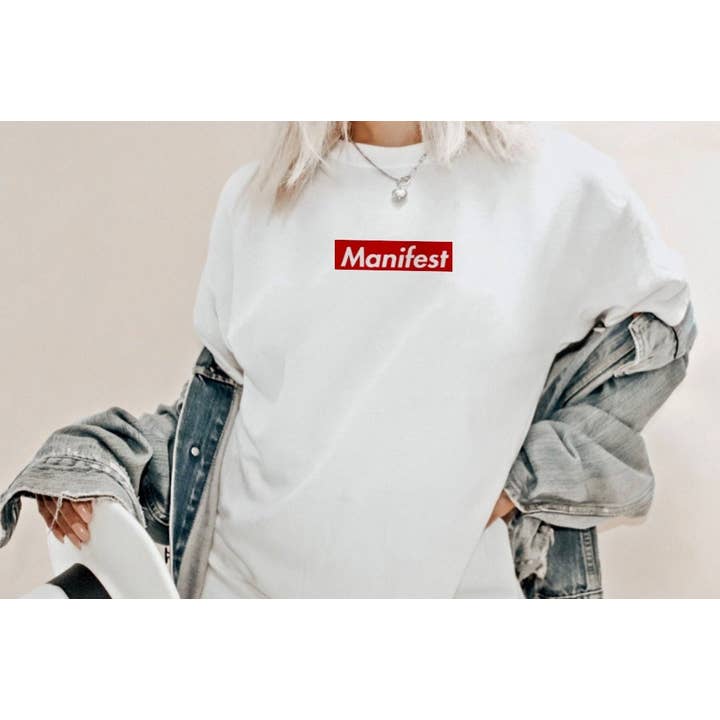 Manifest T-Shirt, Boss T-Shirt, Geschäftsinhaber, inspirierendes T-Shirt, Unternehmer-T-Shirt, Positivity Kurzarm-Top für den Großhandel von 37 West Co