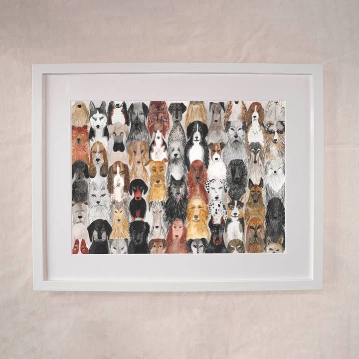 Hundmontering - Hundraser Konsttryck för wholesale av Hattie Buckwell