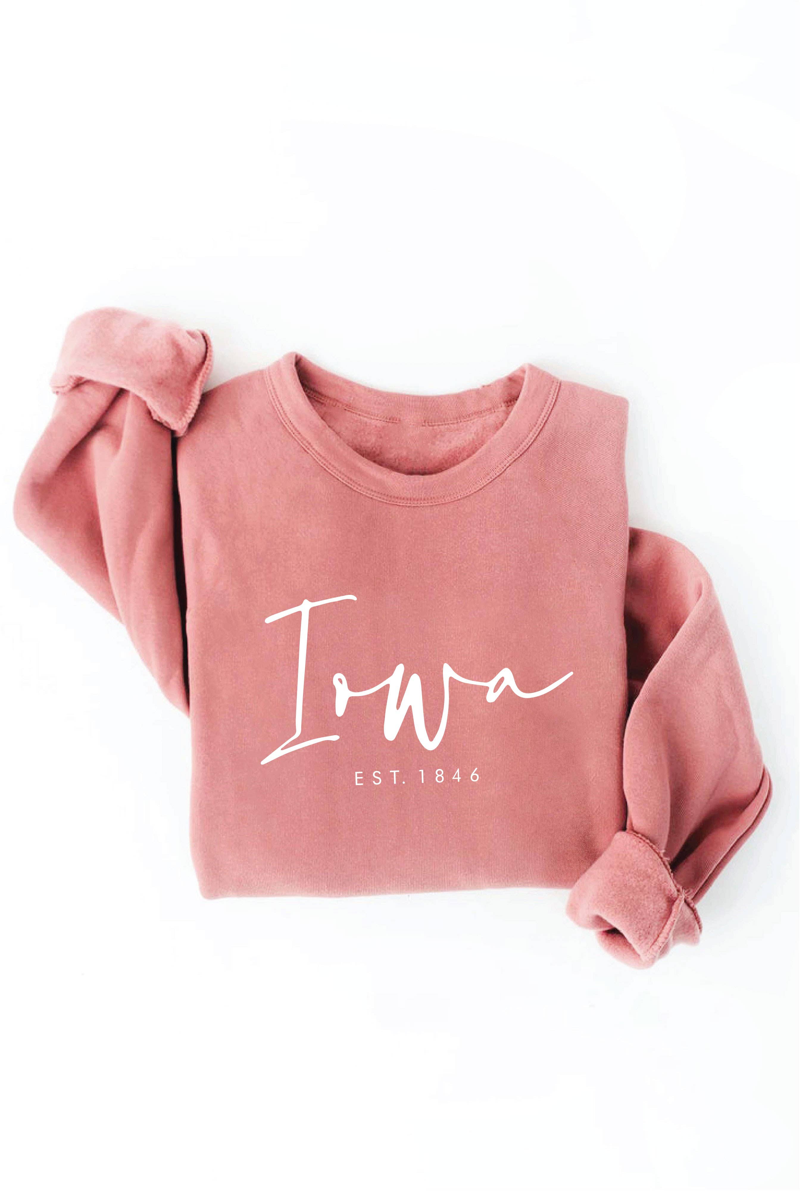 OAT COLLECTIVE - Venta al por mayor Sudadera estampada - Mujer - Sudadera estampada IOWA EST. 18467