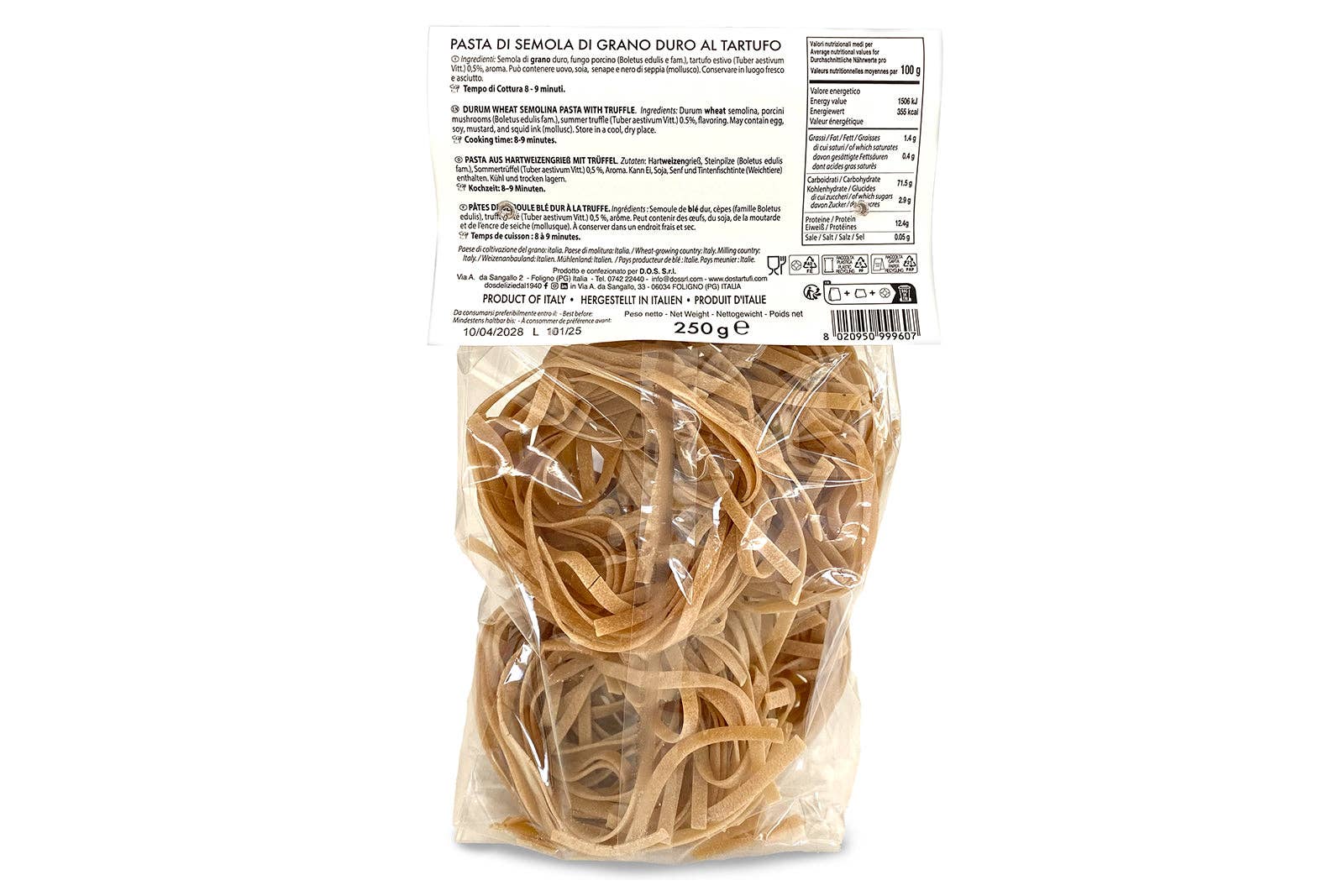 D.O.S. Specialità al Tartufo - Wholesale Pasta - Tagliatelle with Truffle 250g1