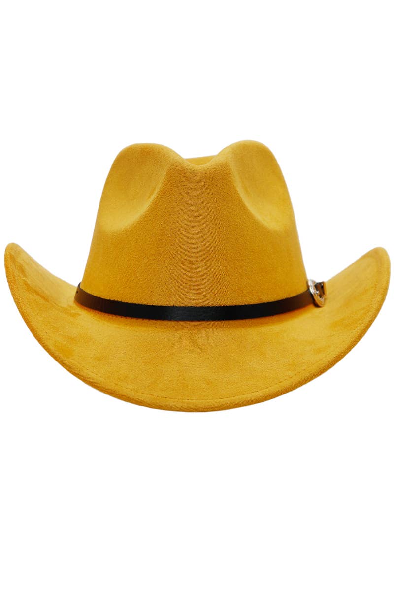 Cap Zone – Engroshandel Cowboyhat - Unisex – Western spænde bælte imiteret nubuck ruskind cowboyhat14