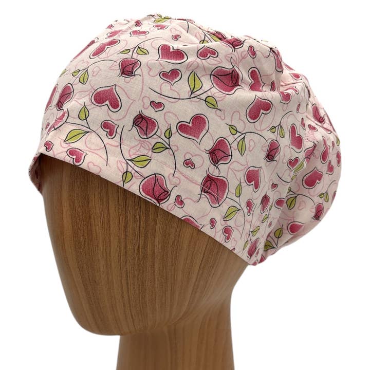 SewingLabPlus - Wholesale Head Scarf - Women's - Valentine's Day Scrub Cap Euro Style Scrub Hat