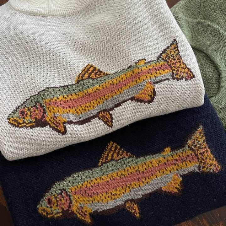 The Sage Vintage - Wholesale Knit Sweater - Women's - Fish Sweater Eggshell2