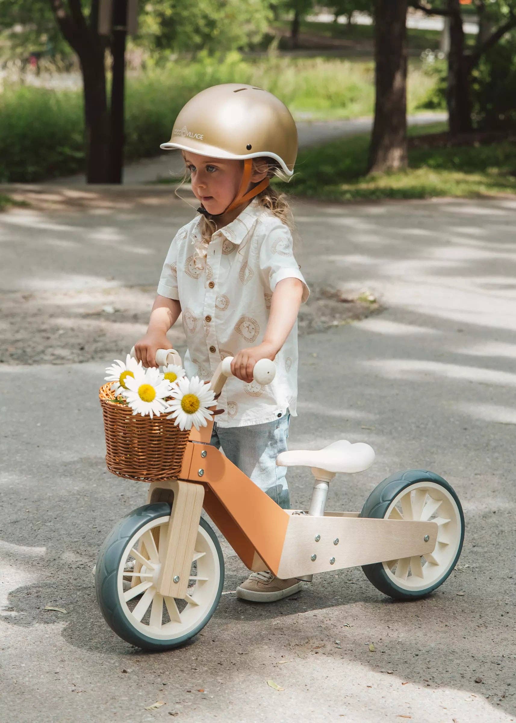 Coco Village - Wholesale Bike/Scooter - Kids - Wooden Balance Bike 3-in-1 - Grapefruit6