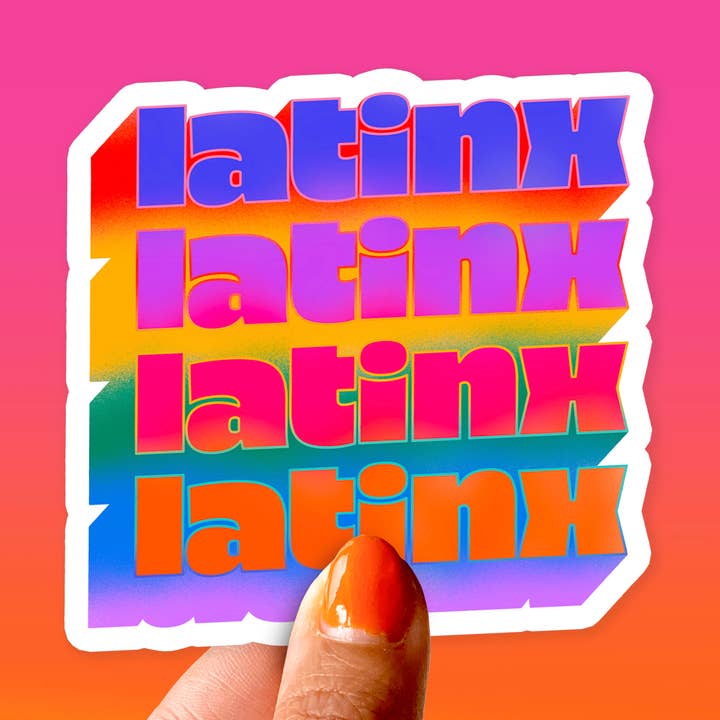Latinx Vinyl Sticker for wholesale by Five15 Creative