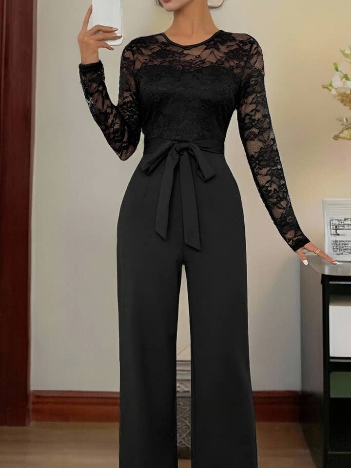 CWSJS00321_PATCHWORK WIDE LEG JUMPSUIT LONG SLEEVE and other Purchase Wholesale patchwork jumpsuit. Free Returns & Net 60 Terms on Faire trending on Faire.