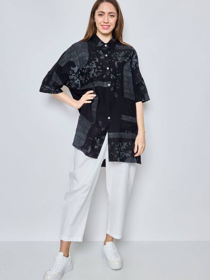 BELLA BLUE - Wholesale Tunic - Women's - Top - E68-H50982