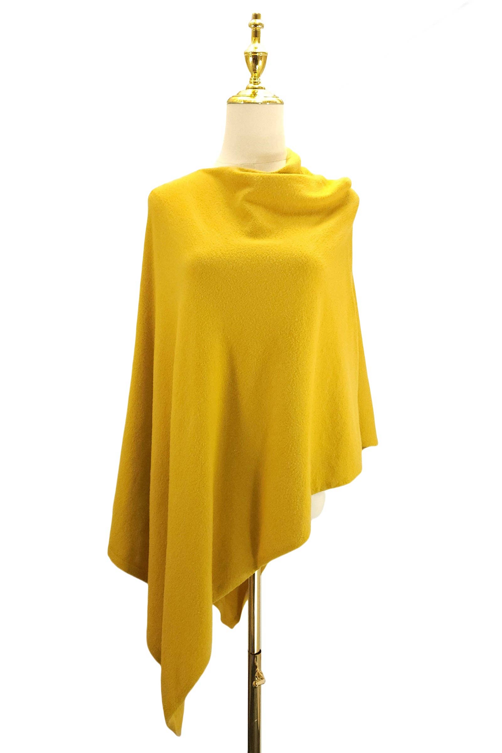 Fashion Scarf World - Vente Poncho – femme - Poncho uni en laine confortable24