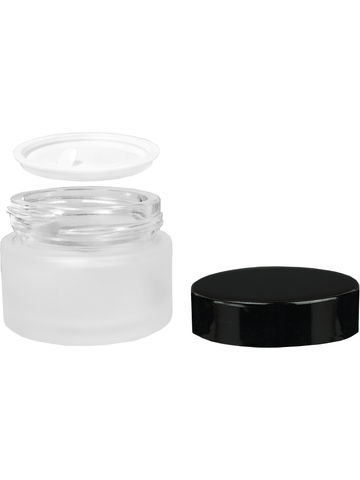 Best Bottles - Wholesale Jar - Frosted Glass Cream Jar - 40ml (Multiple Cap Colors)2