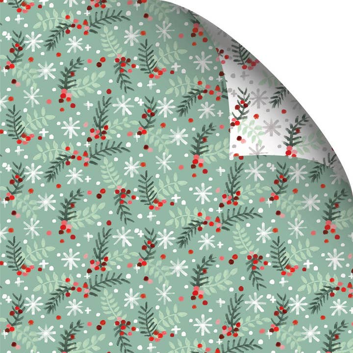 Embrulho de Presente Samambaia Festiva - Pack de 25 por atacado de Deva Designs Ltd