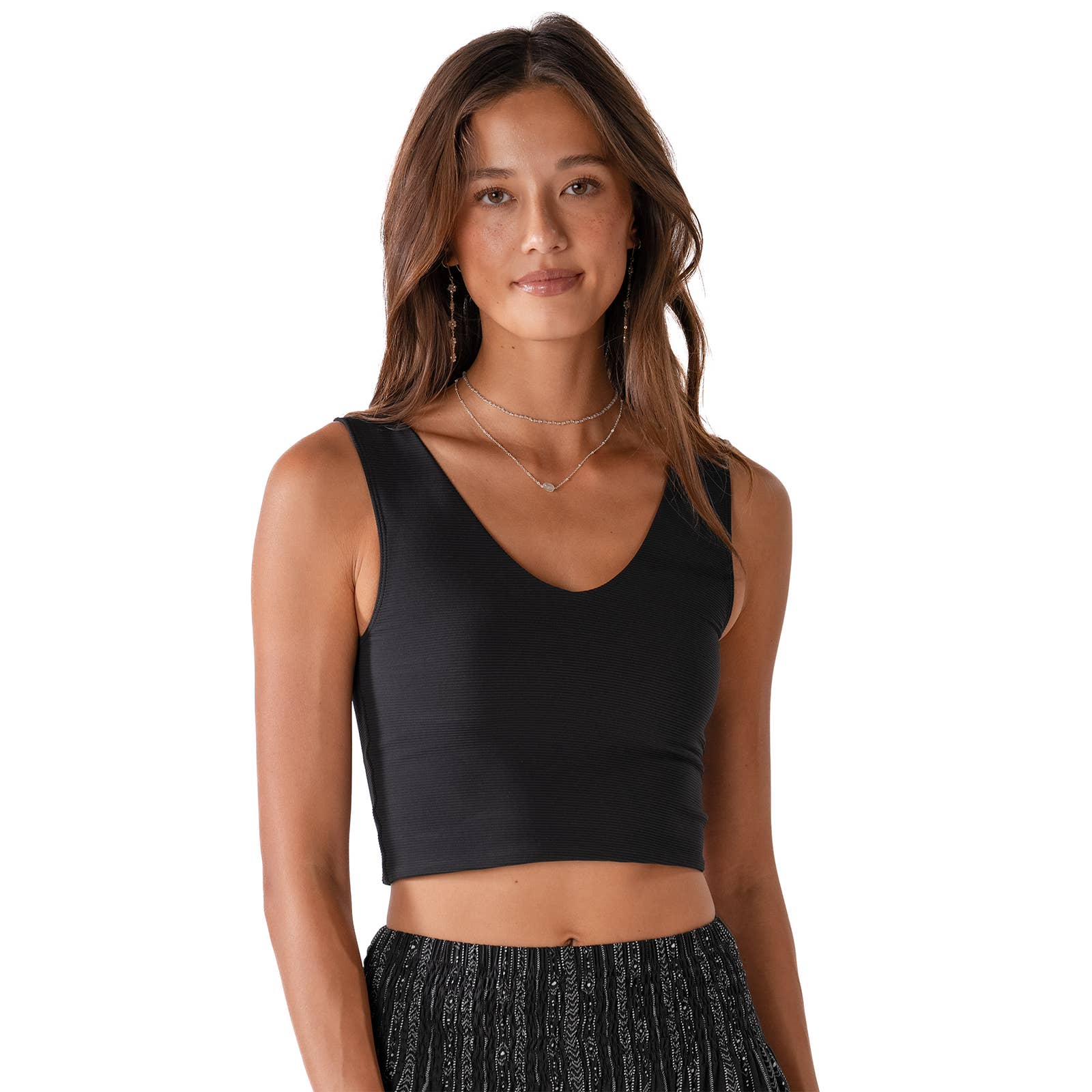 Lotus and Luna - Wholesale Tank Top - Women's - Onyx Restore Ribbed Tank