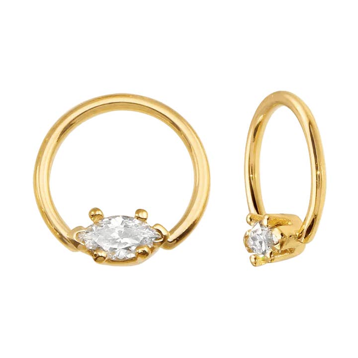 Fester Marquise 6-Krappen Nahtloser Ring – 14K Gold Design für den Großhandel von Piercing-zone