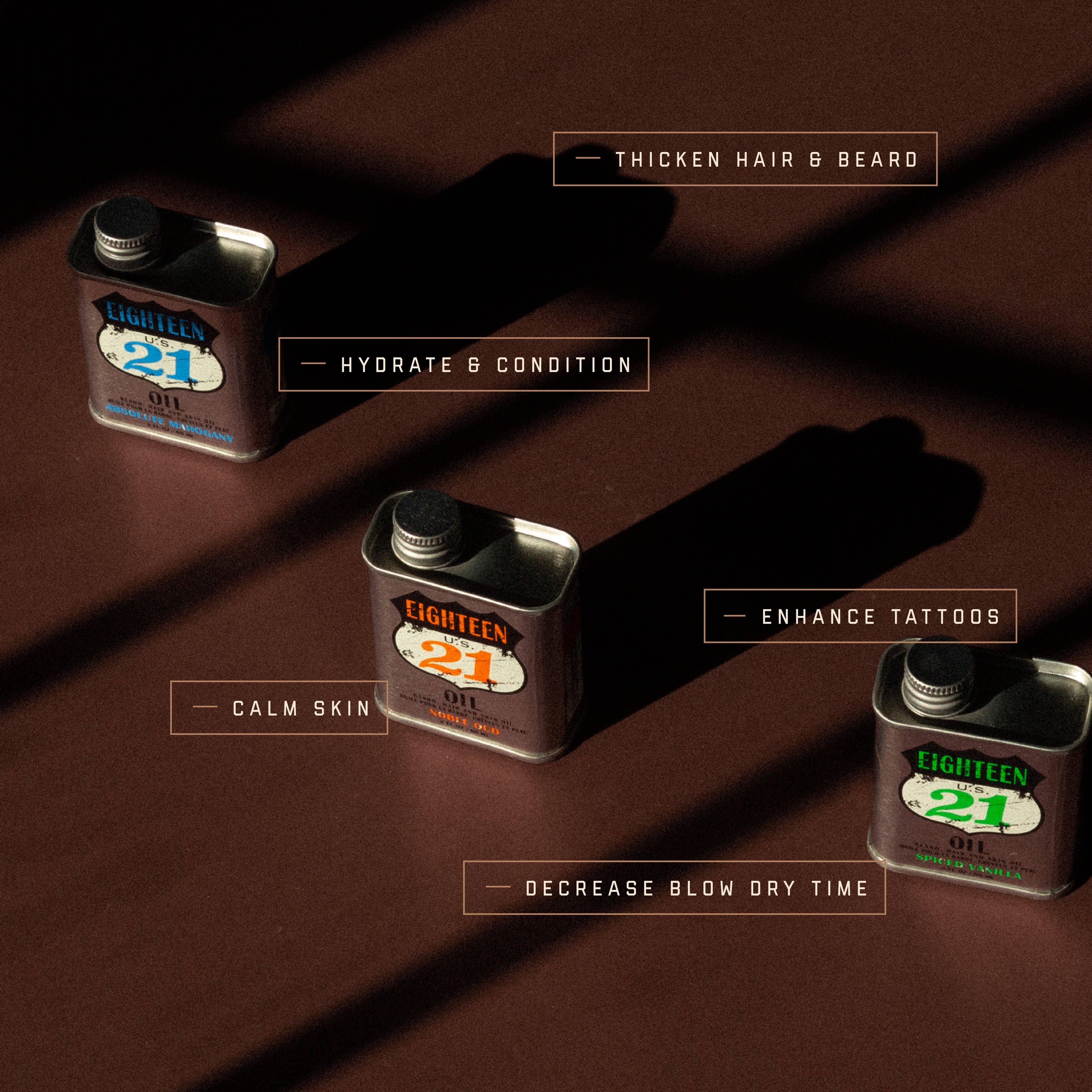 18.21 Man Made - Wholesale Beard Styling Product - Beard, Hair and Skin Oil6