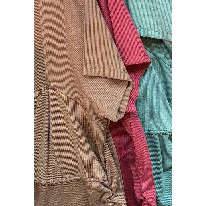 Curve Market – Engroshandel Strikket top - Dame – PLUS STØRRELSE FIRKANTET HALS RUCHED RIB STRIK TOP